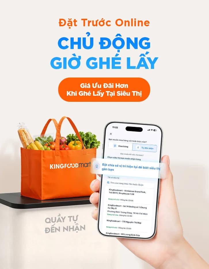 Đặt trước online - Chủ động ghé lấy