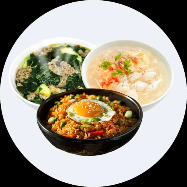 Canh, súp, cơm ăn liền