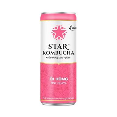 Trà lên men bổ sung lợi khuẩn vị ổi hồng Star Kombucha lon 250ml (1 Lon)