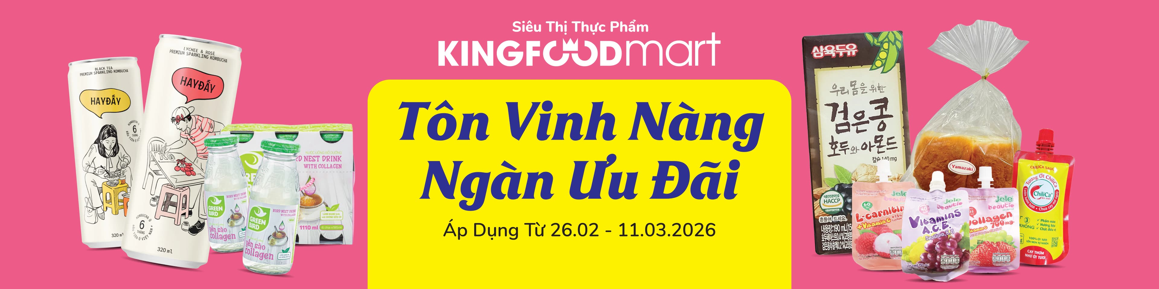 TÔN VINH NÀNG NGÀN ƯU ĐÃI