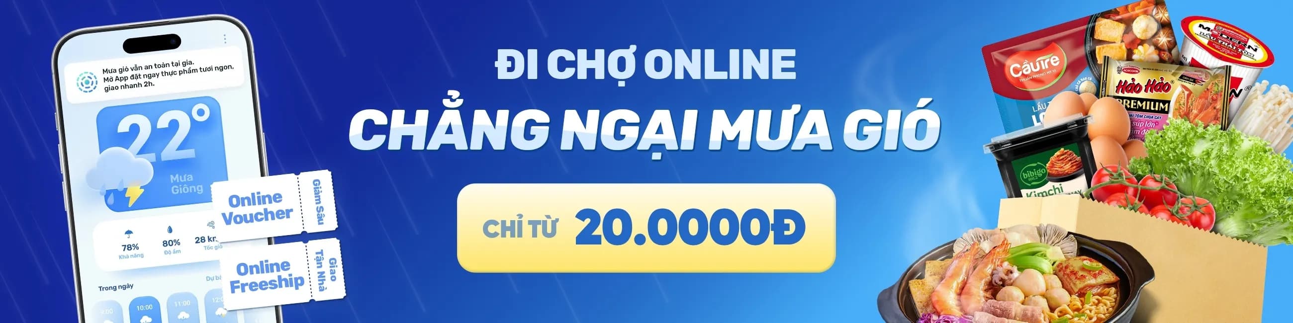 Đi chợ trời mưa