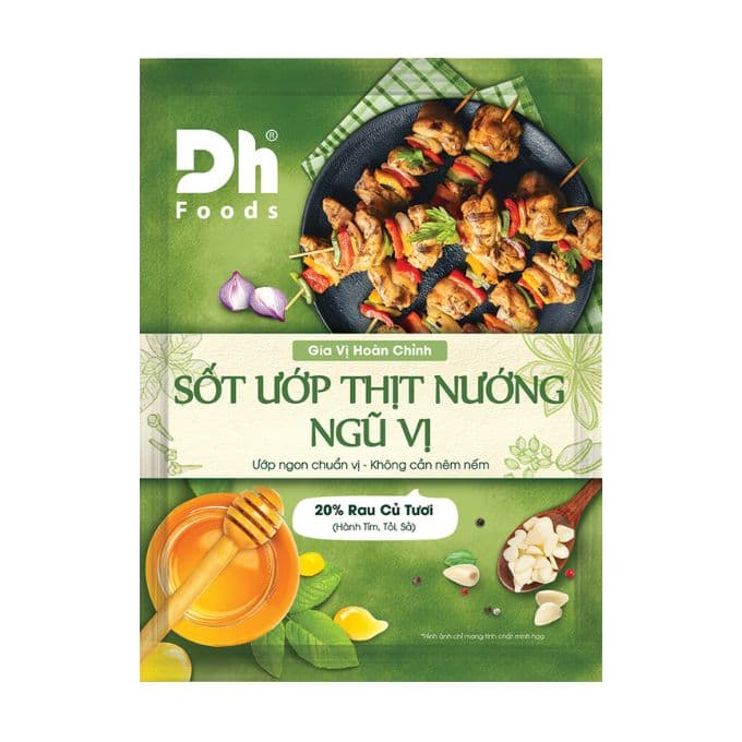 Gia vị hoàn chỉnh sốt thịt nướng ngũ vị Dh Foods gói 65g (1 Gói)