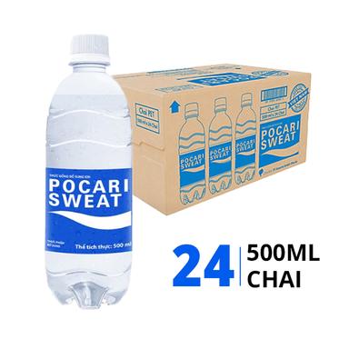 Thùng nước bổ sung ion Pocari 500ml (24 Chai)