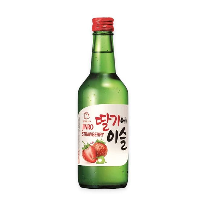 Rượu soju dâu 13% Jinro chai 360ml