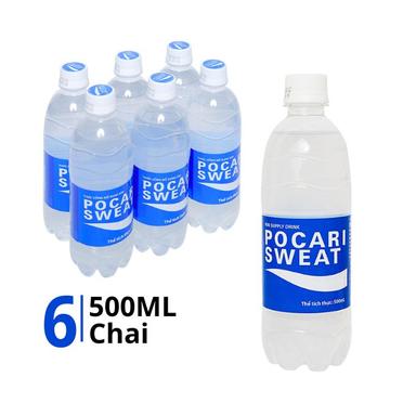 Lốc nước bổ sung ion Pocari 500ml (6 Chai)