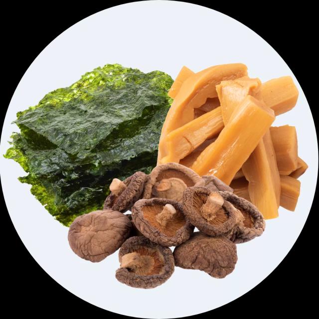 Rong biển, nấm, măng khô