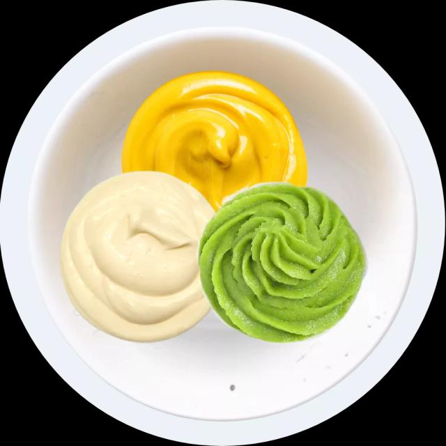 Mayonnaise, mù tạt, wasabi