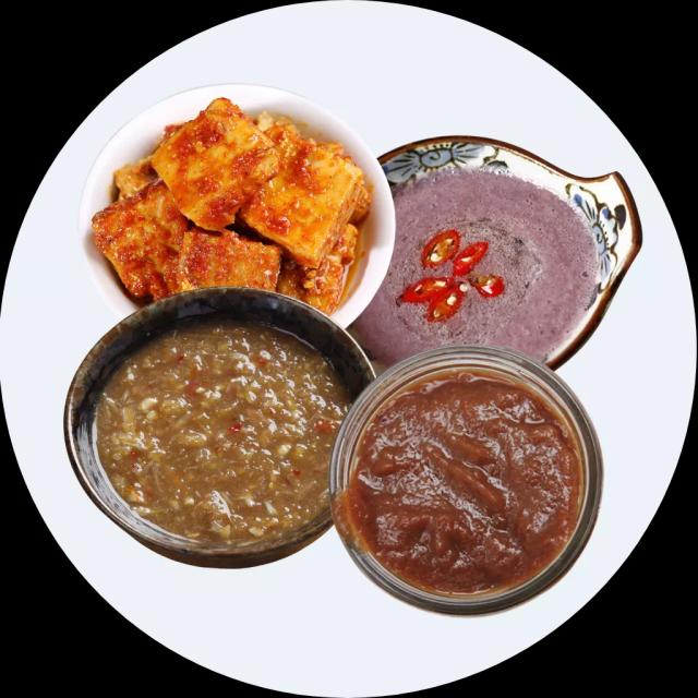 Chao, mắm, cốt me các loại