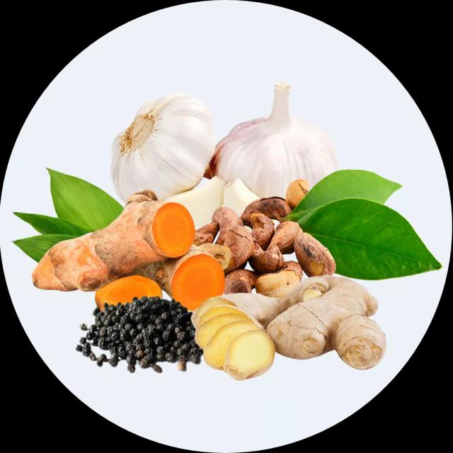 Tiêu, tỏi, nghệ, gừng, điều,...