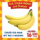 Chuối già Nam Mỹ 1KG (1 nhánh)