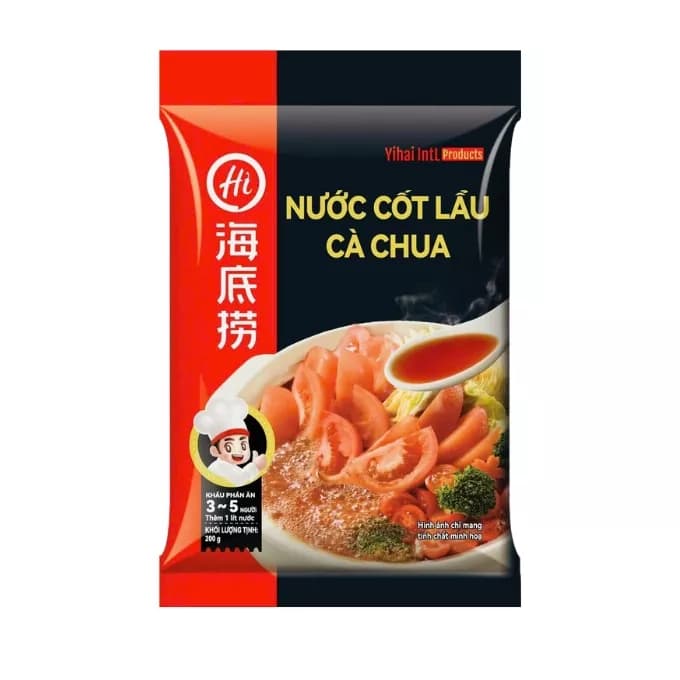 Cốt lẩu cà chua Haidilao gói 200g (1 Gói)