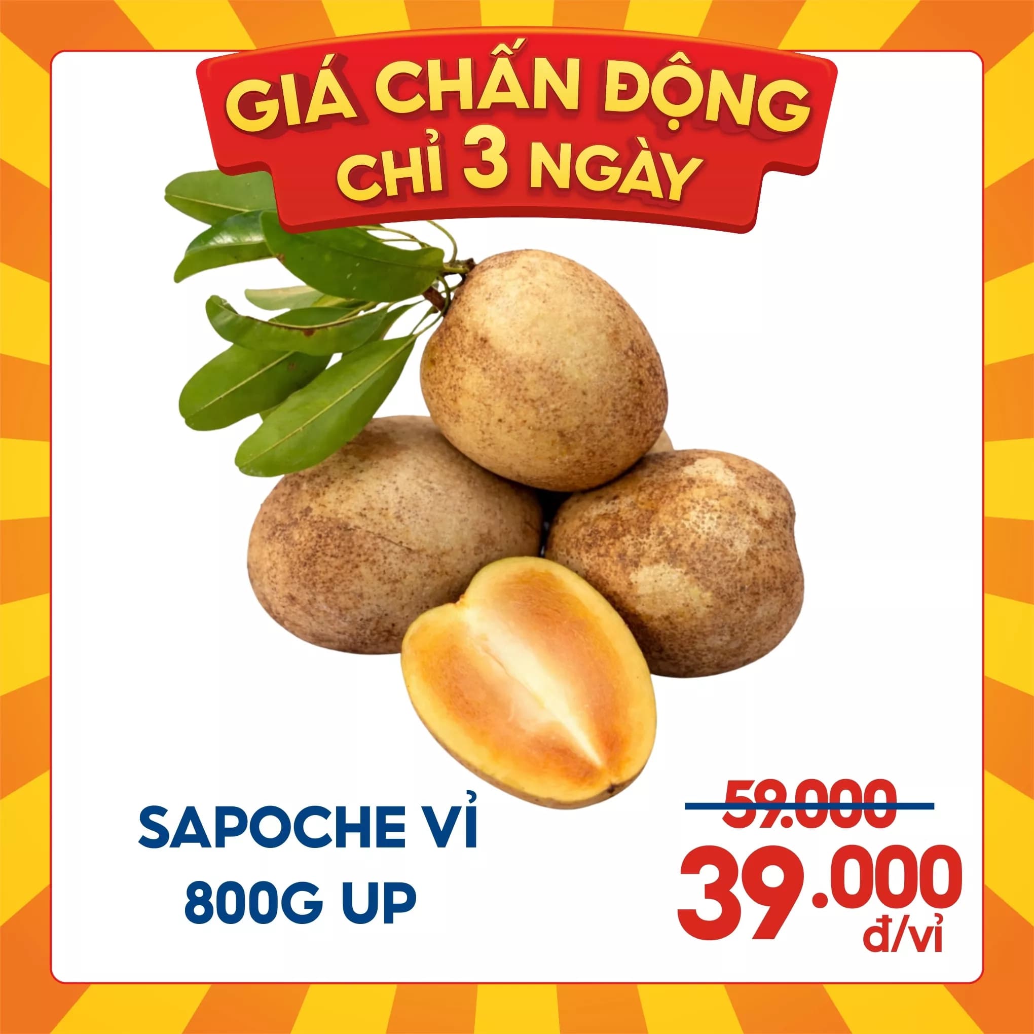 Sapoche vỉ 800g up (1 Vỉ)