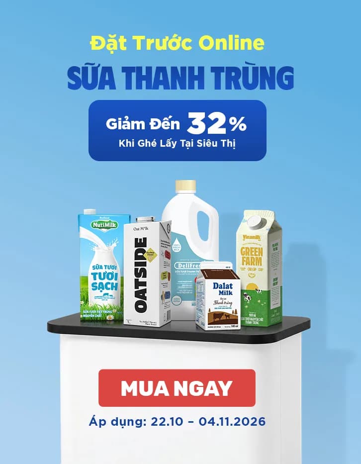 Đặt trước online - Chủ động ghé lấy