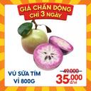 Vú sữa tím vỉ 800g up (1 vỉ)