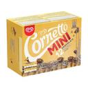Kem ốc quế Cornetto Mini socola và vani Wall's hộp 12 cây x 18g (1 Hộp)