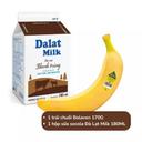 Combo chuối Bolaven & sữa thanh trùng socola Đà Lạt Milk 180ML (1 Combo)