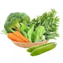 Combo rau củ 5 loại chuẩn Vietgap: bông cải xanh, cải thìa, rau bồ ngót, 2 trái mướp hương, cà rốt