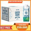 Thùng tươi tiệt trùng Green Farm cao đạm ít béo Vinamilk hộp 250ml (12 Hộp)