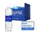 Thùng nước uống tinh khiết Aquafina 1.5l (12 chai)