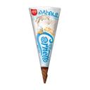Kem ốc quế Cornetto hoa hồng trắng vị sữa lắc lúa mạch Wall's 87g (1 Cây)