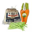 Combo Cà rốt Đà Lạt VietGap phần 300g & Nấm đùi gà hữu cơ Bắc Âu gói 250g & Đậu cove vỉ 250g