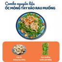 Combo ốc móng tay xào rau muống
