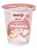 Sữa chua thạch dừa vị đào Meiji hộp 135g (1 Hộp)