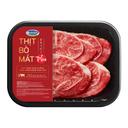 Vai bò thái lát BBQ Chuck Slice BBQ Vinabeef Plus (1 Khay)