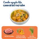 Combo canh Bí đỏ thịt bằm