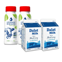 Combo thử vị: Sữa thanh trùng Đà Lạt MIlk + Lothamilk có đường