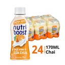 Thùng nước uống từ sữa chua vị cam Nutri Boost chai 170ml (24 Chai)