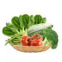 Combo rau củ 5 loại: bông cải xanh, cải thìa, cà chua, đậu cove, bắp cải trái tim