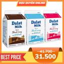 Combo sữa thanh trùng Đà Lạt Milk mix 3 vị (1 Combo)