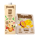 Combo sữa hạt: sữa chua ăn yến mạch xoài chanh dây Vinamilk + sữa 9 loại hạt Super Nut Vinamilk (1 Combo)