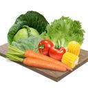 Combo rau củ 5 loại: bắp mỹ, cà rốt, cà chua beef, xà lách thủy tinh, bắp cải trắng