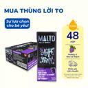 Thùng sữa chua uống tiệt trùng hương nho có thạch Lof Malto hộp 170ml (48 Hộp)