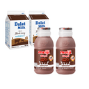 Combo thử vị: Sữa tươi thanh trùng socola Đà Lạt Milk + Meiji