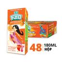 Thùng sữa chua uống tiệt trùng hương cam Kun 180ml (48 Hộp)