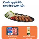 Combo Ba chỉ bò Canada Savora 250g & Nấm Kim Châm VN Hữu Cơ 150g