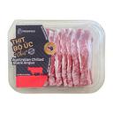 Ba chỉ bò Black Angus Úc cắt lát Freshfoco khay 225g (1 Khay)