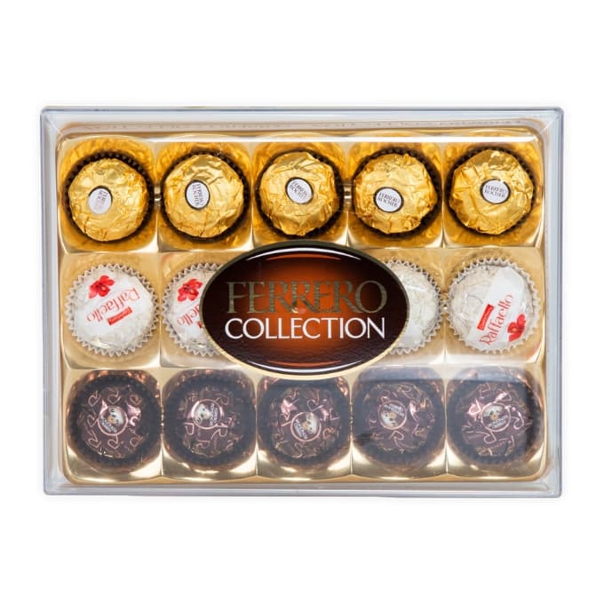 Socola & kẹo hỗn hợp Ferrero Rocher hộp 162g (1 Hộp)