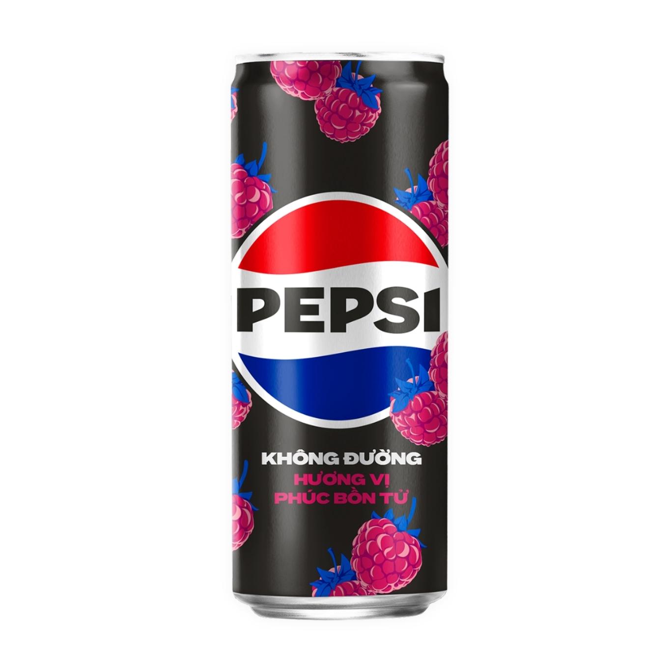 Top 10 nước ngọt healthy lựa chọn tốt nhất cho quán 6 Nước ngọt Zero Calo vị phúc bồn tử Pepsi lon 320ml (1 Lon) - Chuỗi siêu thị thực phẩm tươi ngon, chất lượng Kingfoodmart