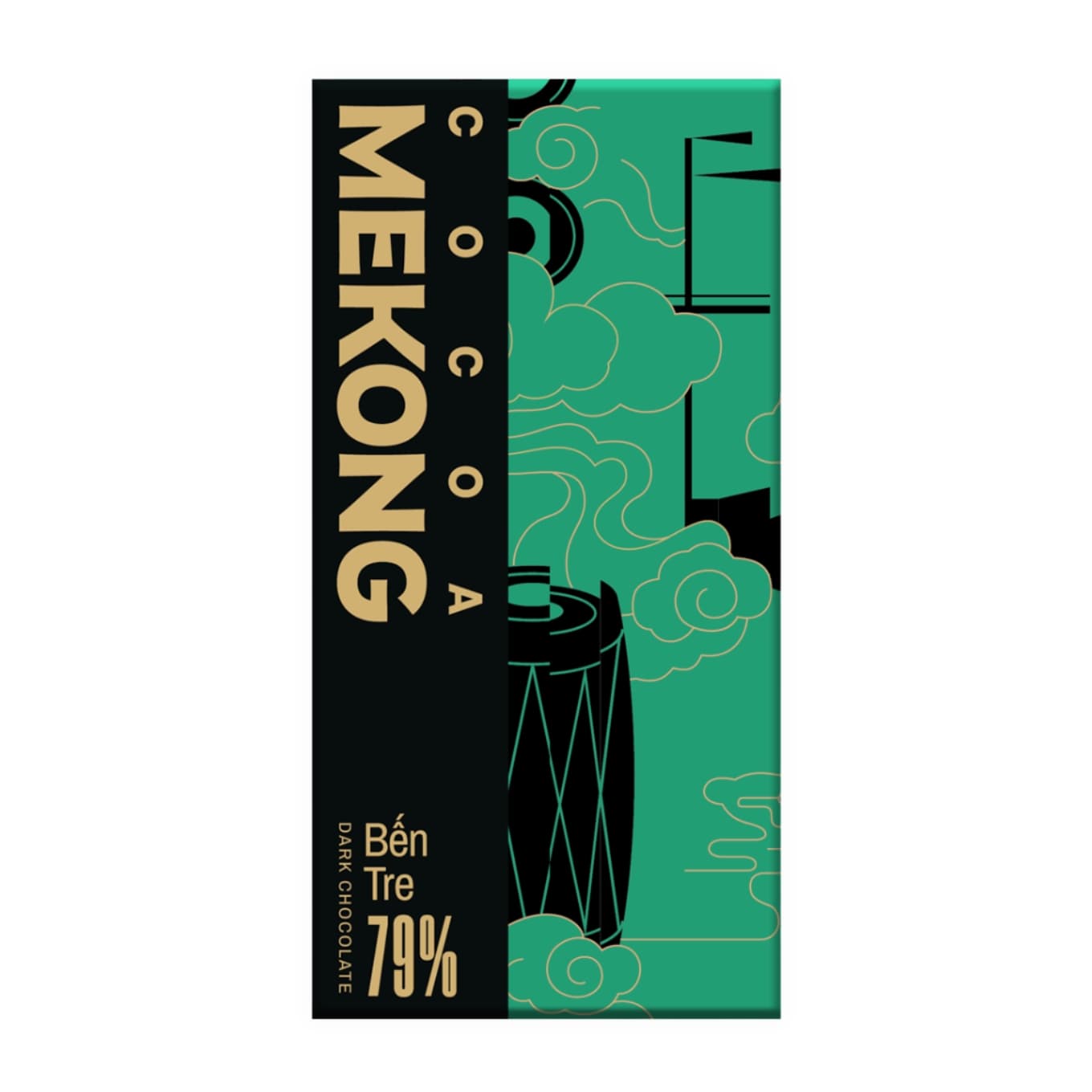 Socola đen Bến Tre 79% Mekong hộp 80g (1 Hộp)