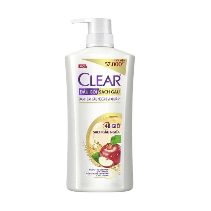 Dầu gội 48 giờ sạch gàu ngứa Clear chai 630g