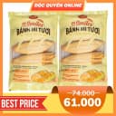 Combo 2 bánh mì tươi đông lạnh O'Smiles 350g (5x70g)