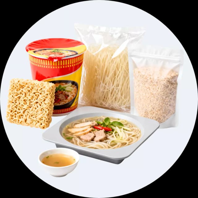 Mì, miến, cháo, phở, canh ăn liền